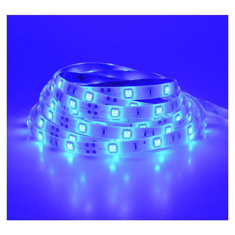 Bandeau Led Bleu 5 M 30 Led M 36w Ip65 24v Miidex Com