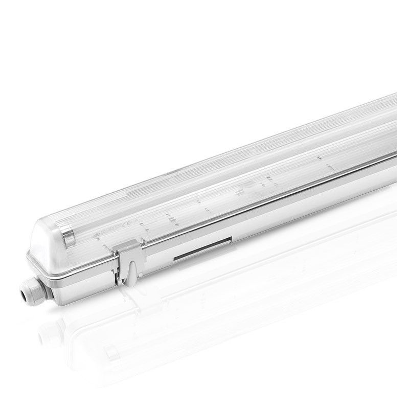 Boitier Etanche LED sans ballast P/N même côté pour 1 Tube T8 de 600 mm