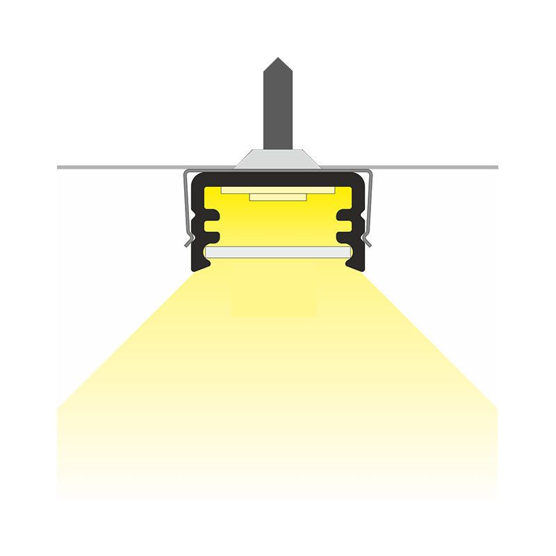 Profile Fin Aluminium Brut 2m pour bandeaux LED