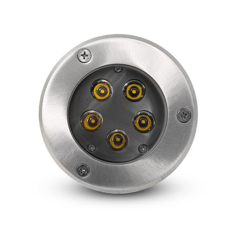 Spot LED Encastrable Sol Rond 5W 3000°K Inox 316 L