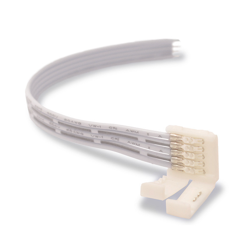 Connecteur câble ruban led IP20 12mm RGB+W+WW