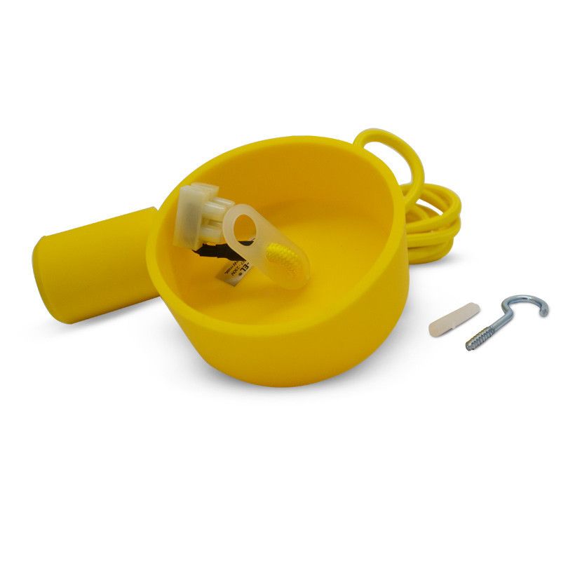 Suspension Douille Silicone E27 - Jaune