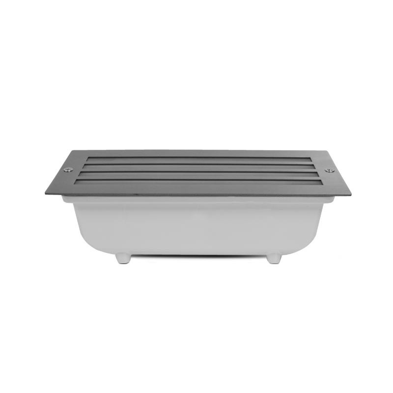 Spot LED Encastrable E27 Rectangle Grille Inox 304