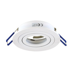 Support plafond Rond Blanc Ø92 mm