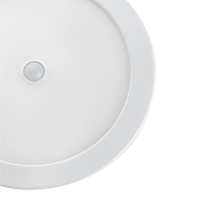 Plafonnier LED Blanc + Détecteur Ø240 22W CCT