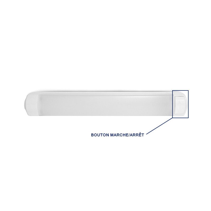 Réglette LED Salle de bain + Interrupteur ON/OFF - CCT - 8W