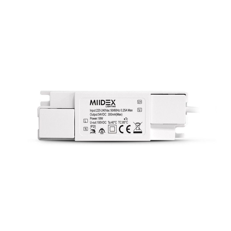 Plafonnier LED Blanc Ø225 18W 6000K