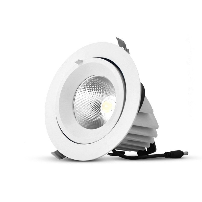 Spot LED Escargot Rond Inclinable et Orientable 40W 4000K IRC90