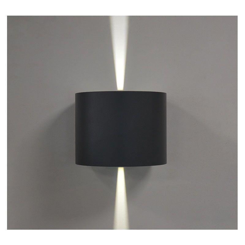 Applique Murale LED Rond Noir 6W 3000K