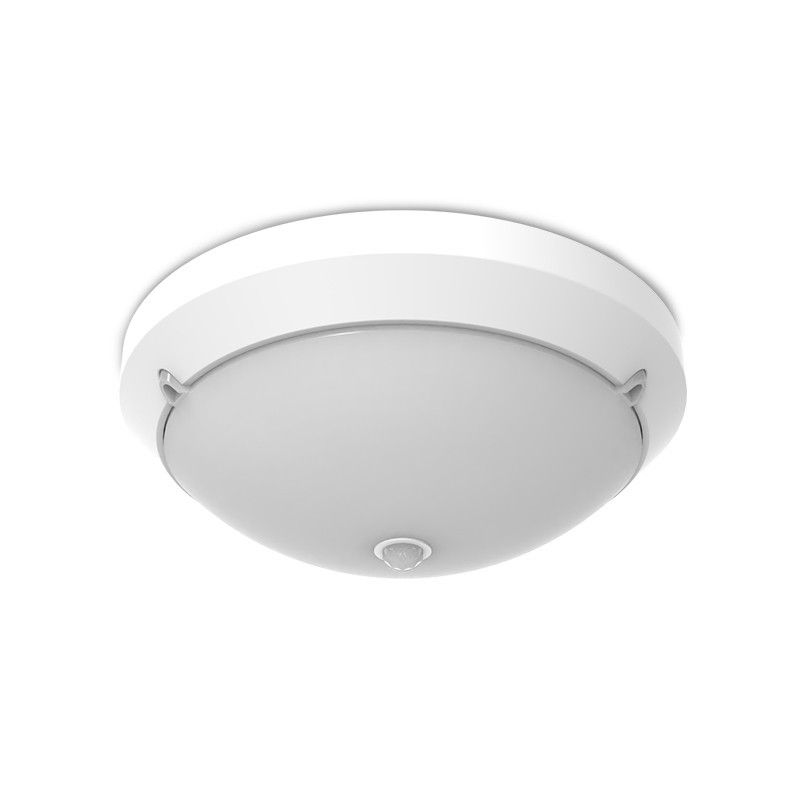 Plafonnier LED Blanc + Détecteur IR Ø300 20W 3000K - Garantie 5 ans