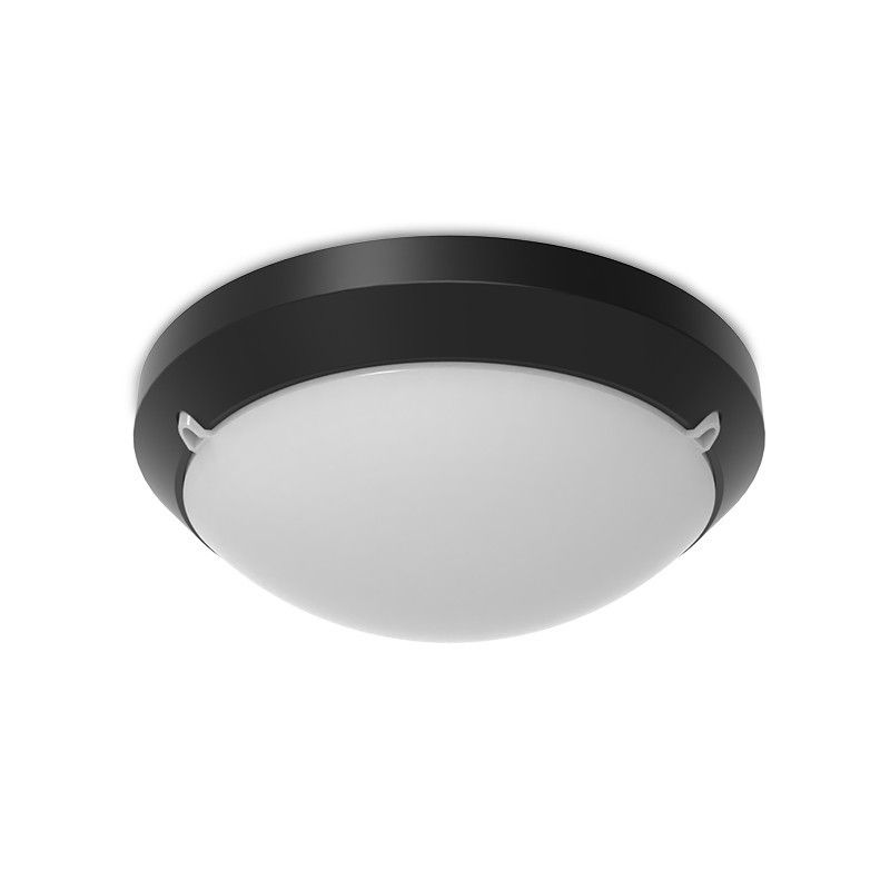 Plafonnier LED Noir Ø300 15W CCT