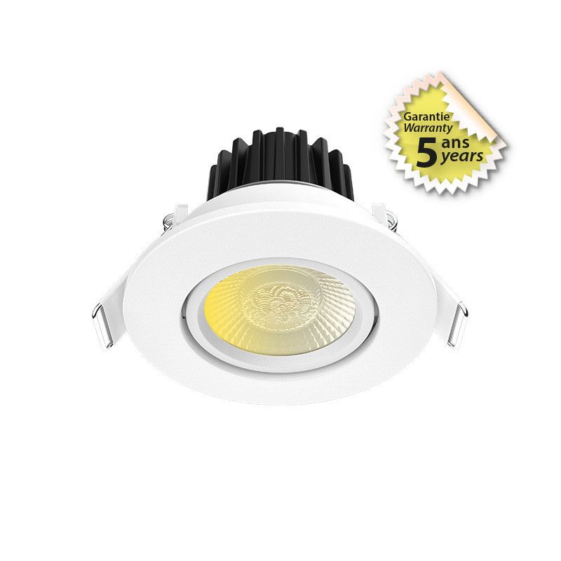 Spot LED CCT BBC Orientable 8W 2700/3000/4000K Dimmable - Garantie 5 ans