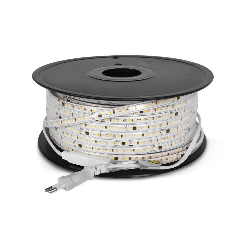 Bobine led 2835 3000k 50 metres 8w/m 230V ip65