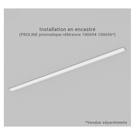 Accessoire pour installation en encastré pour linéaires PROLINE