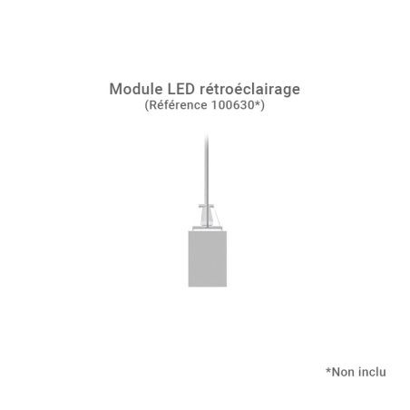 Linéaire LED prismatique Blanc 2 CCT 32W Dimmable DALI 2 - Garantie 5 ans