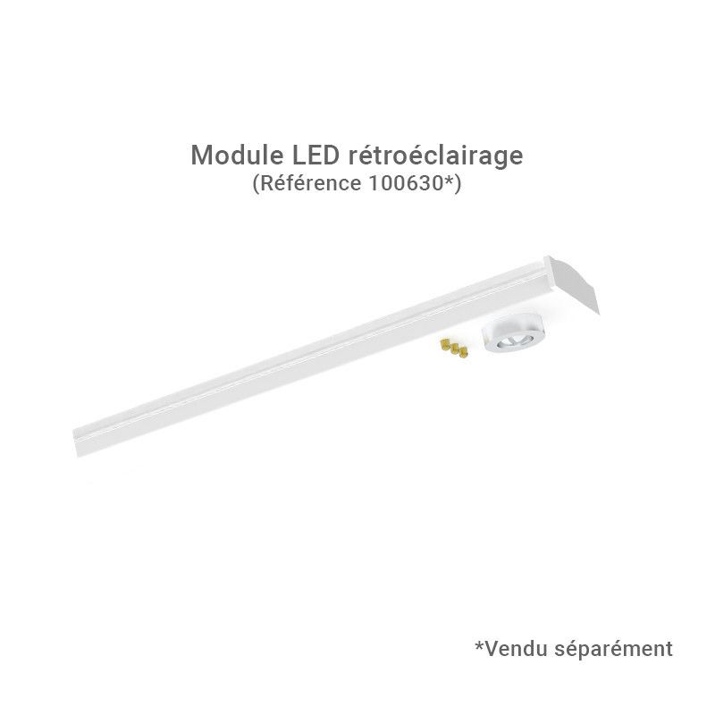 Linéaire LED prismatique Blanc 2 CCT 32W Dimmable DALI 2 - Garantie 5 ans