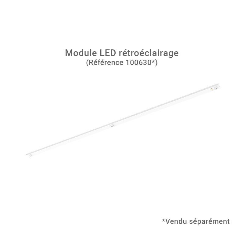 Linéaire LED prismatique Blanc 2 CCT 32W Dimmable DALI 2 - Garantie 5 ans