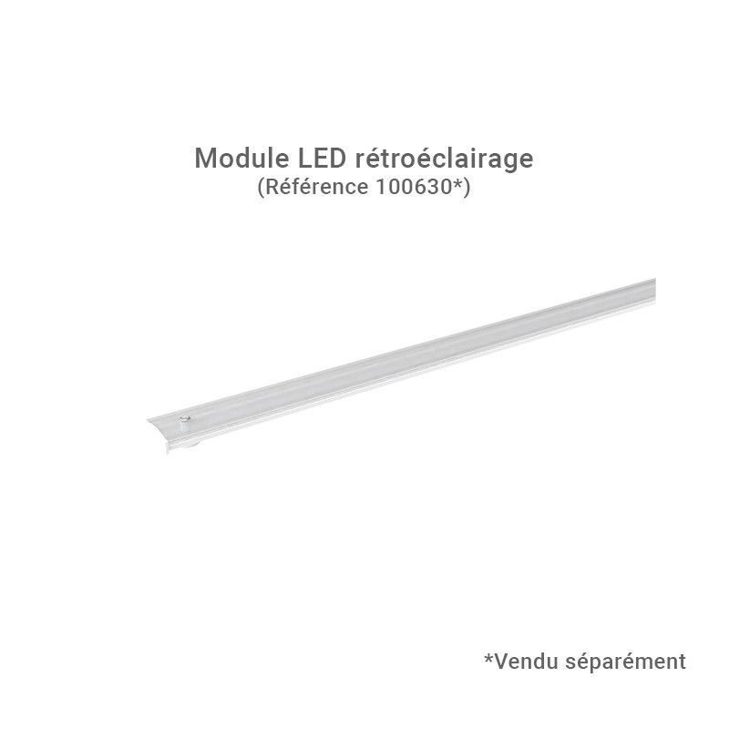 Linéaire LED prismatique Blanc 2 CCT 32W Dimmable DALI 2 - Garantie 5 ans