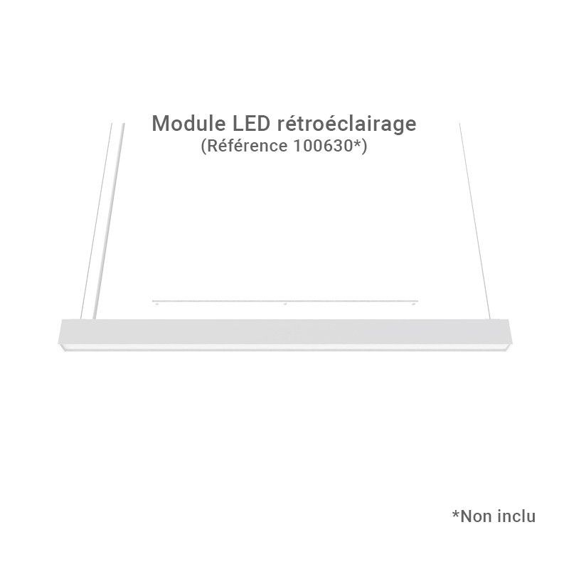 Linéaire LED prismatique Blanc 2 CCT 36W Dimmable DALI 2 - Garantie 5 ans