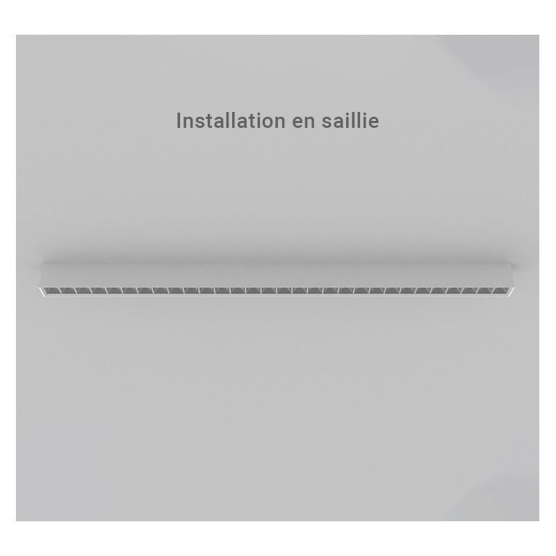 Linéaire LED réflecteur Blanc 2 CCT 24W Dimmable DALI 2 - Garantie 5 ans