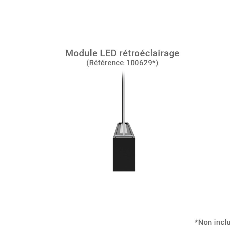 Linéaire LED réflecteur Noir 2 CCT 24W Dimmable DALI 2 - Garantie 5 ans