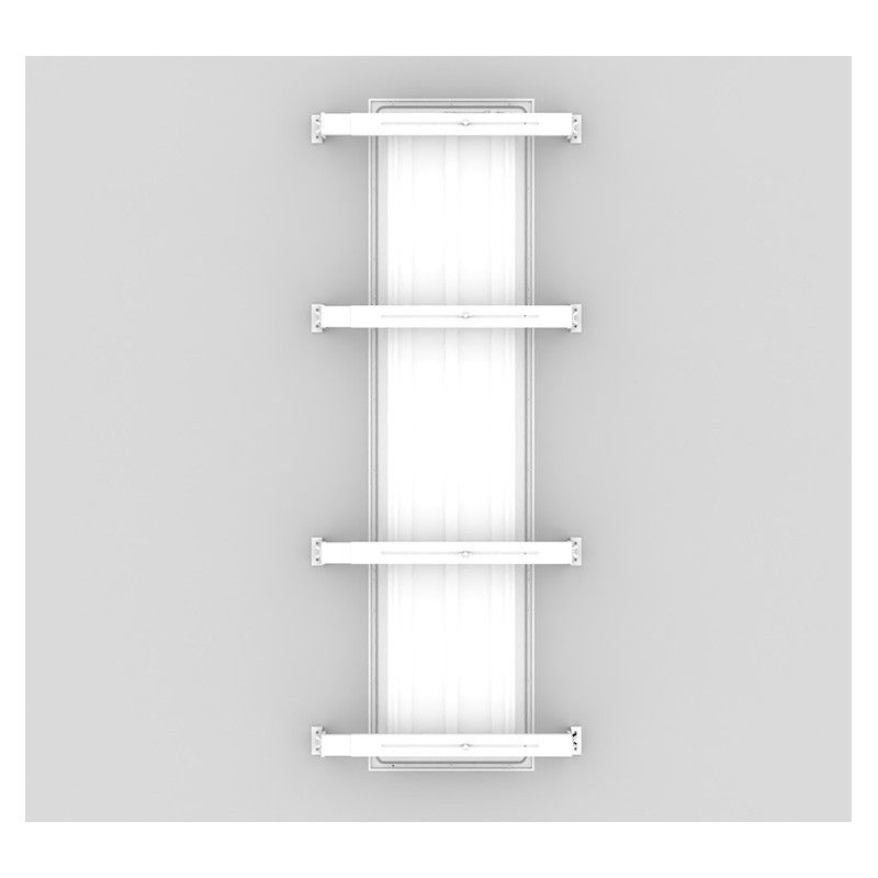 Écarteur d'isolant pour dalle et downlight blanc