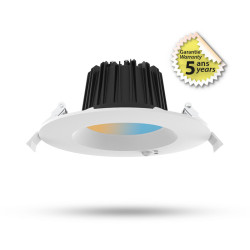 Spot LED CCT multi-puissance 13/18W 3000/4000/6500K Gradable blanc + Détecteur IR - Garantie 5 ans