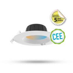 Spot LED CCT multi-puissance 6/9W 3000/4000/6500K Gradable blanc + Détecteur IR - Garantie 5 ans