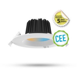 Spot LED CCT multi-puissance 13/18W 3000/4000/6500K blanc + Détecteur IR - Garantie 5 ans